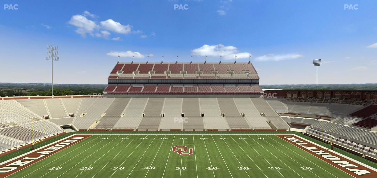 Gaylord Family Oklahoma Memorial Stadium - Section 105 Seat View