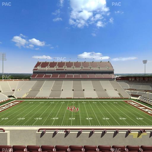 Gaylord Family Oklahoma Memorial Stadium - Section 105 Seat View