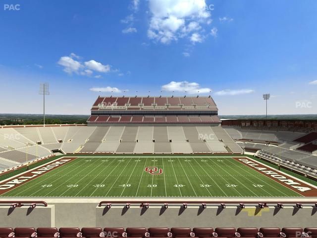 Gaylord Family Oklahoma Memorial Stadium - Section 105 Seat View