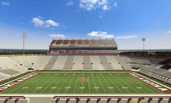 Gaylord Family Oklahoma Memorial Stadium - Section 105 Seat View