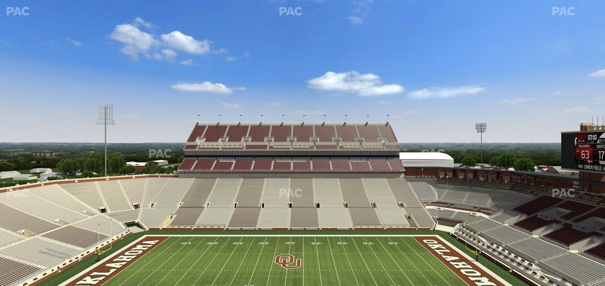Gaylord Family Oklahoma Memorial Stadium - Section 105 Seat View