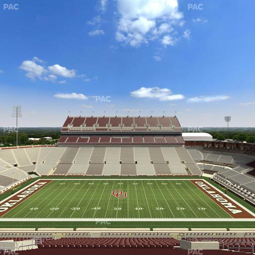 Gaylord Family Oklahoma Memorial Stadium - Section 105 Seat View