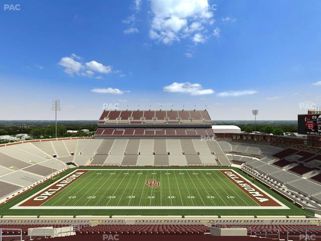 Gaylord Family Oklahoma Memorial Stadium - Section 105 Seat View