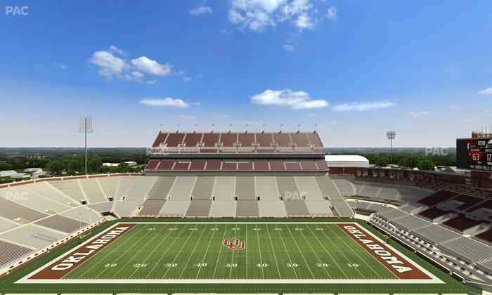 Gaylord Family Oklahoma Memorial Stadium - Section 105 Seat View