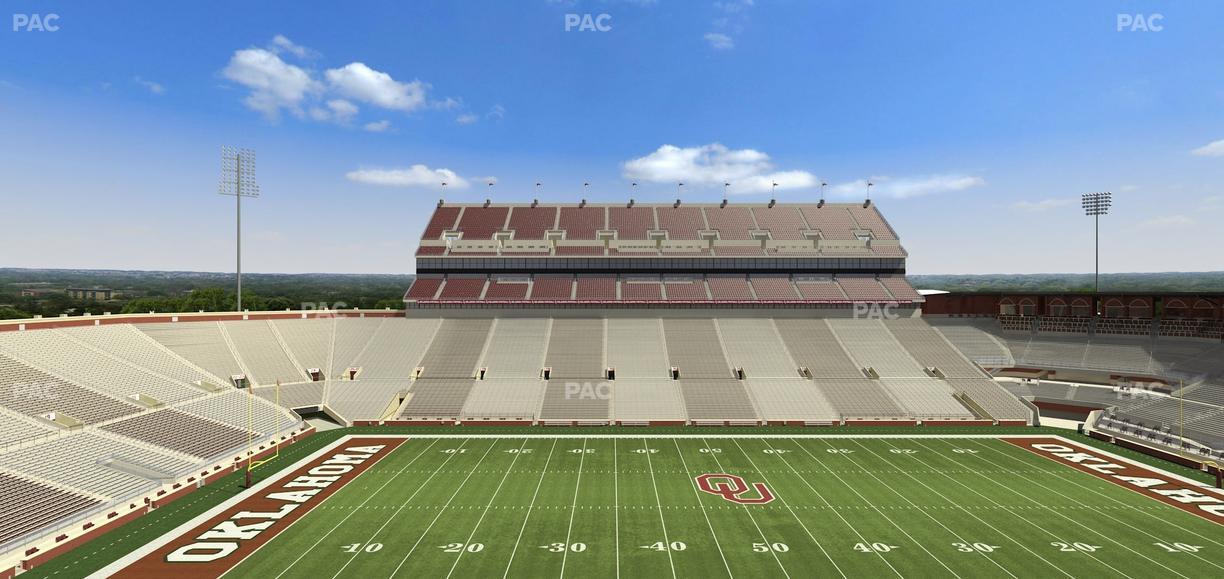 Gaylord Family Oklahoma Memorial Stadium - Section 106 Seat View