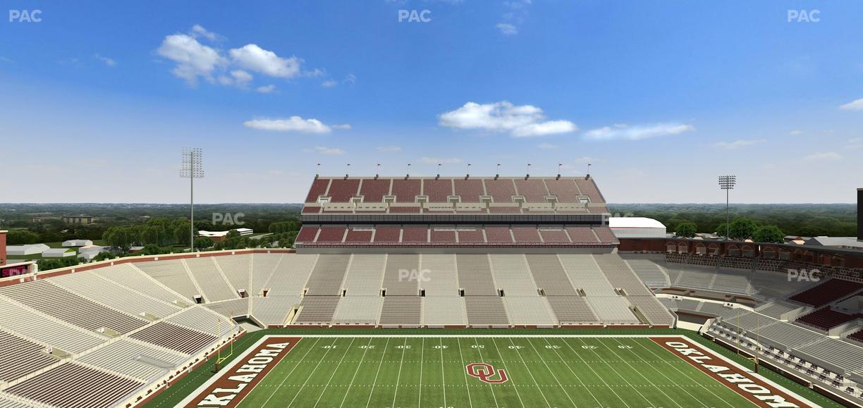 Gaylord Family Oklahoma Memorial Stadium - Section 106 Seat View