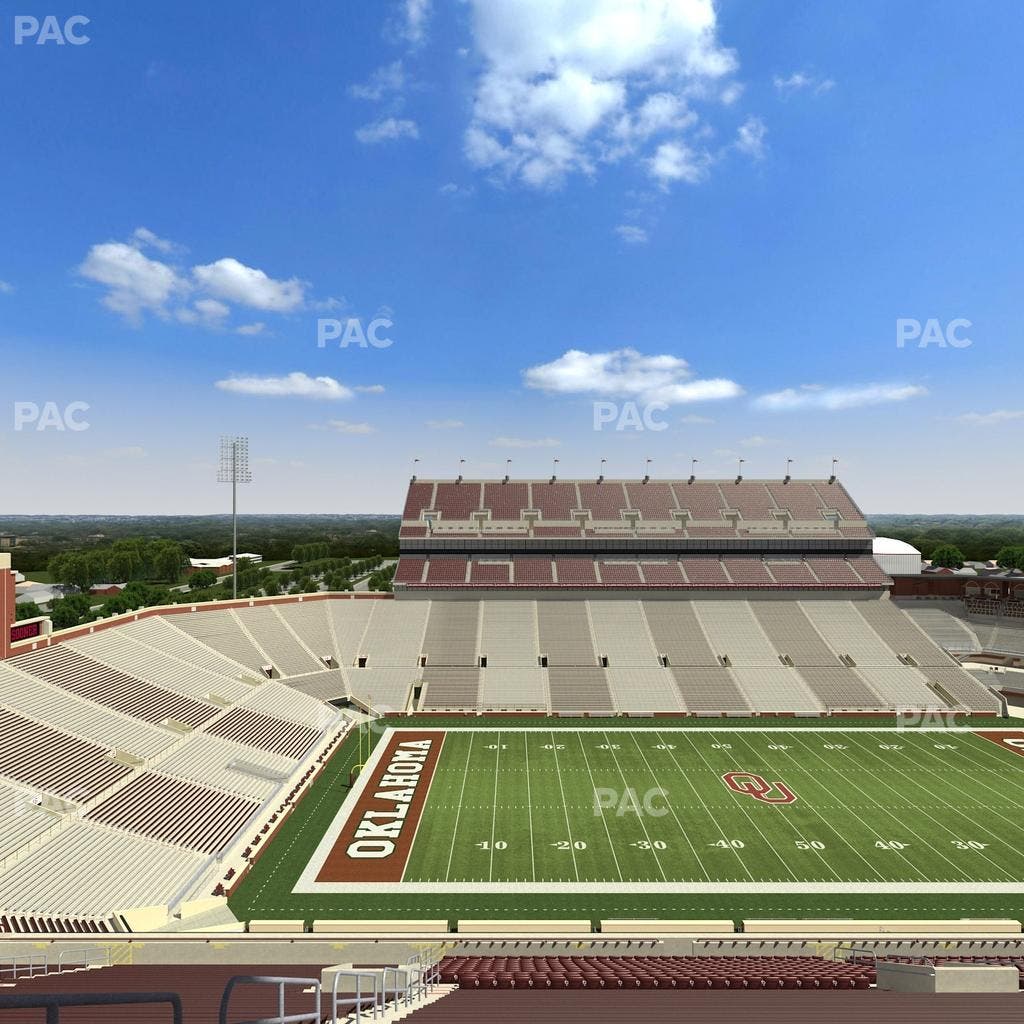 Gaylord Family Oklahoma Memorial Stadium - Section 107 Seat View
