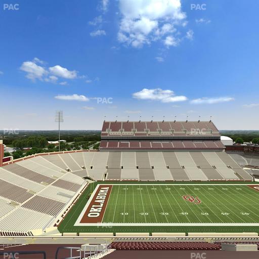 Gaylord Family Oklahoma Memorial Stadium - Section 107 Seat View