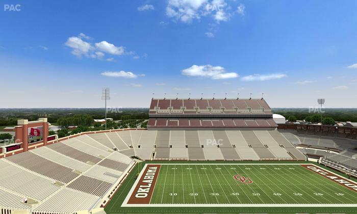Gaylord Family Oklahoma Memorial Stadium - Section 107 Seat View