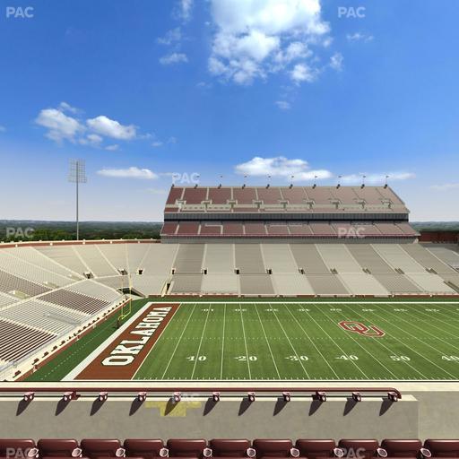 Gaylord Family Oklahoma Memorial Stadium - Section 107 Seat View