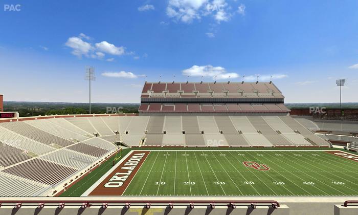 Gaylord Family Oklahoma Memorial Stadium - Section 107 Seat View