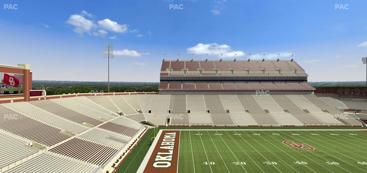Gaylord Family Oklahoma Memorial Stadium - Section 108 Seat View