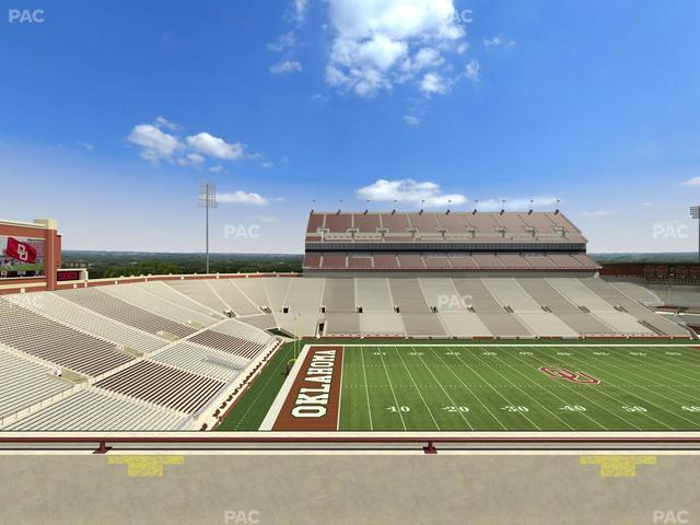 Gaylord Family Oklahoma Memorial Stadium - Section 108 Seat View