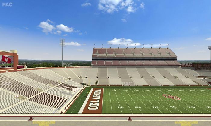 Gaylord Family Oklahoma Memorial Stadium - Section 108 Seat View
