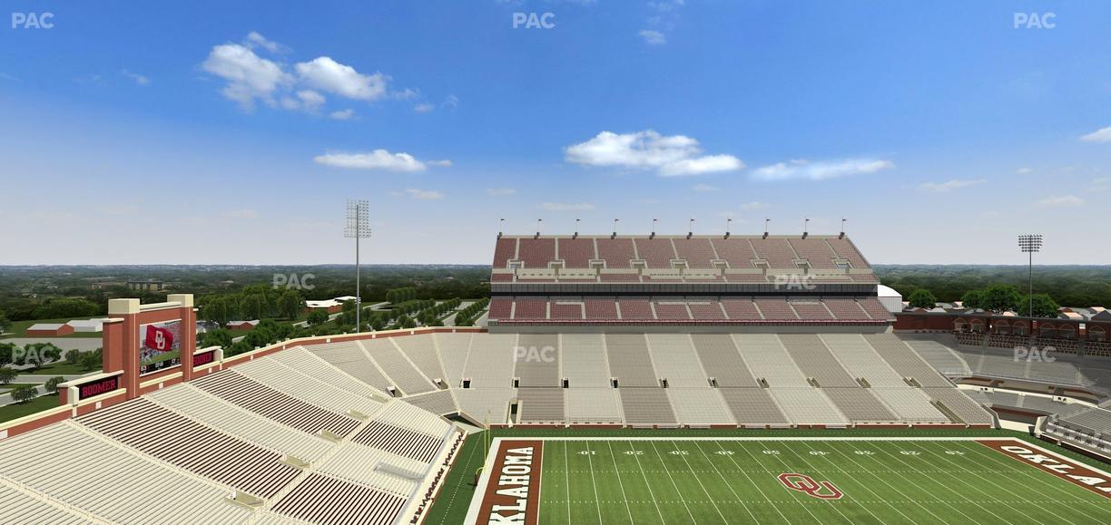 Gaylord Family Oklahoma Memorial Stadium - Section 108 Seat View
