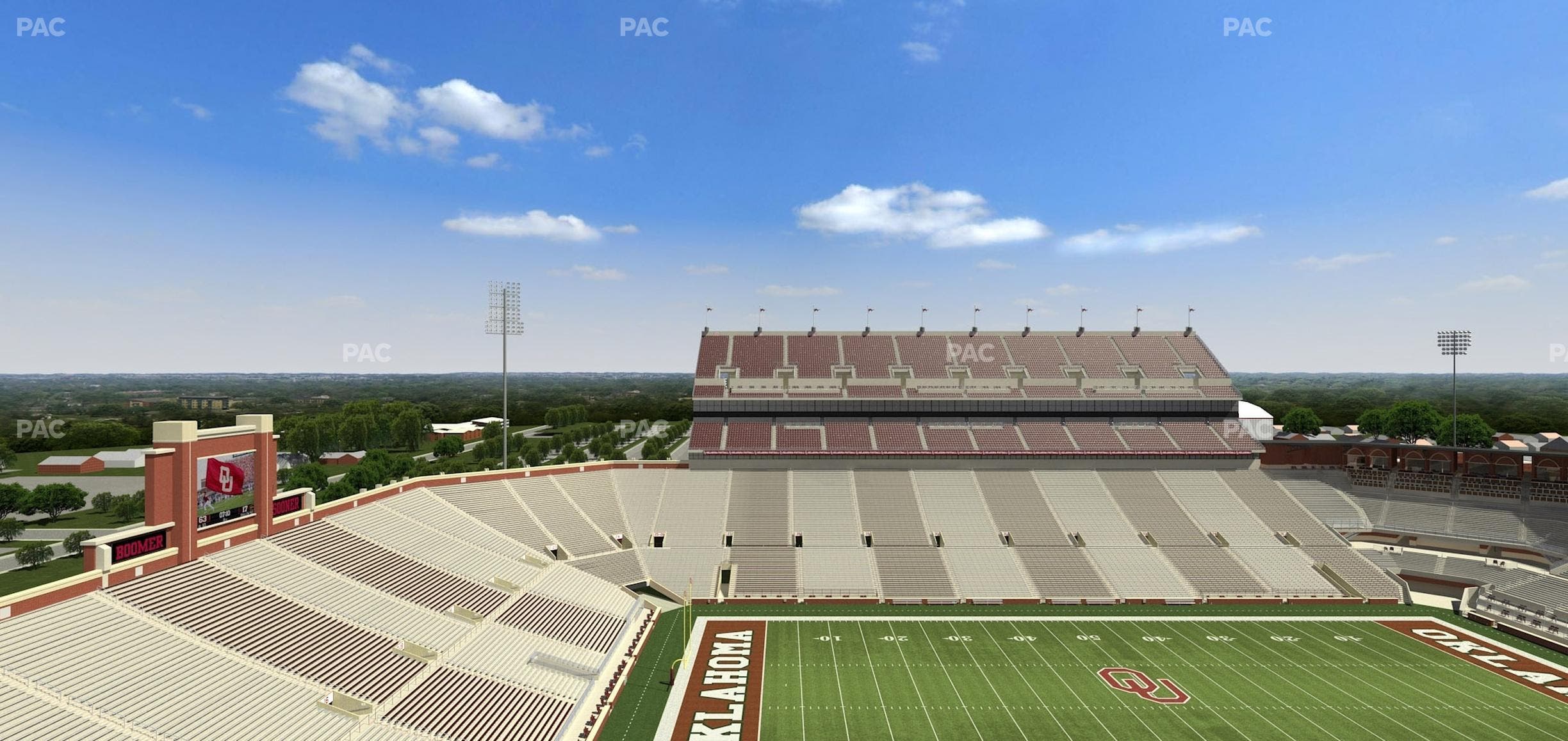 Gaylord Family Oklahoma Memorial Stadium - Section 108 Seat View