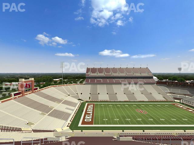 Gaylord Family Oklahoma Memorial Stadium - Section 108 Seat View