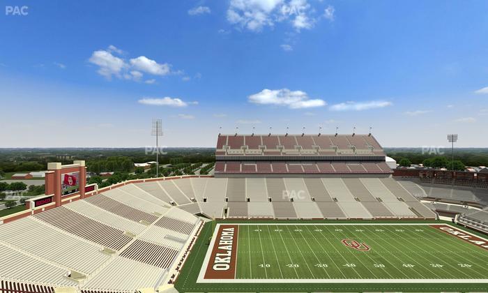 Gaylord Family Oklahoma Memorial Stadium - Section 108 Seat View