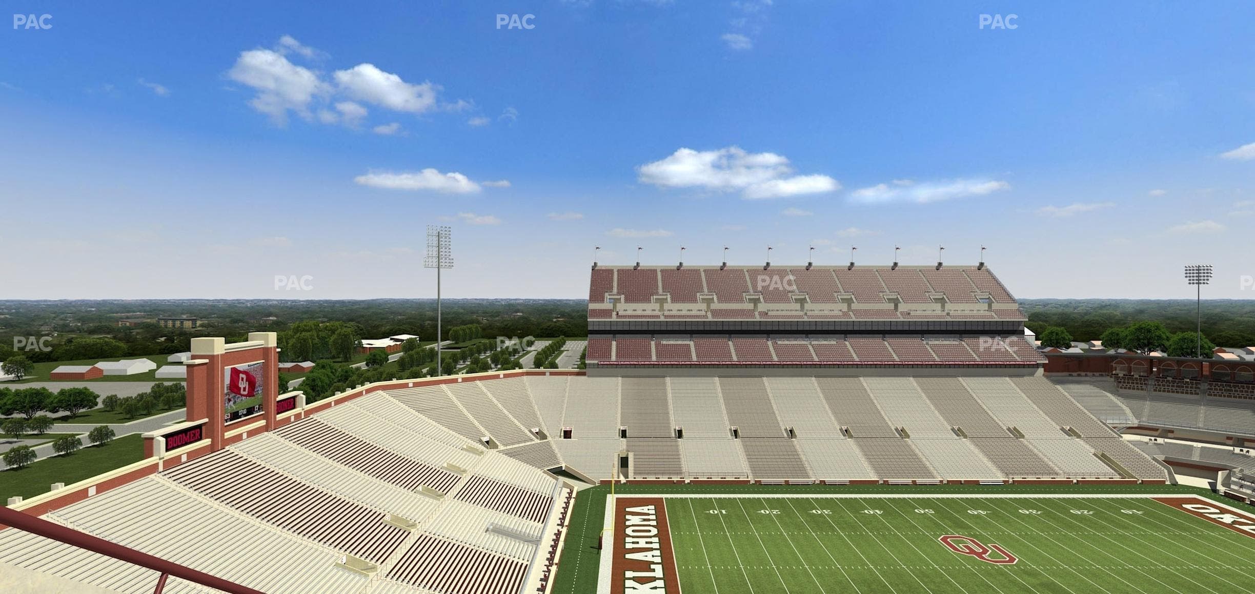 Gaylord Family Oklahoma Memorial Stadium - Section 109 Seat View