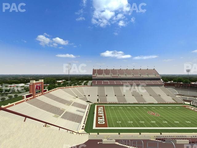 Gaylord Family Oklahoma Memorial Stadium - Section 109 Seat View