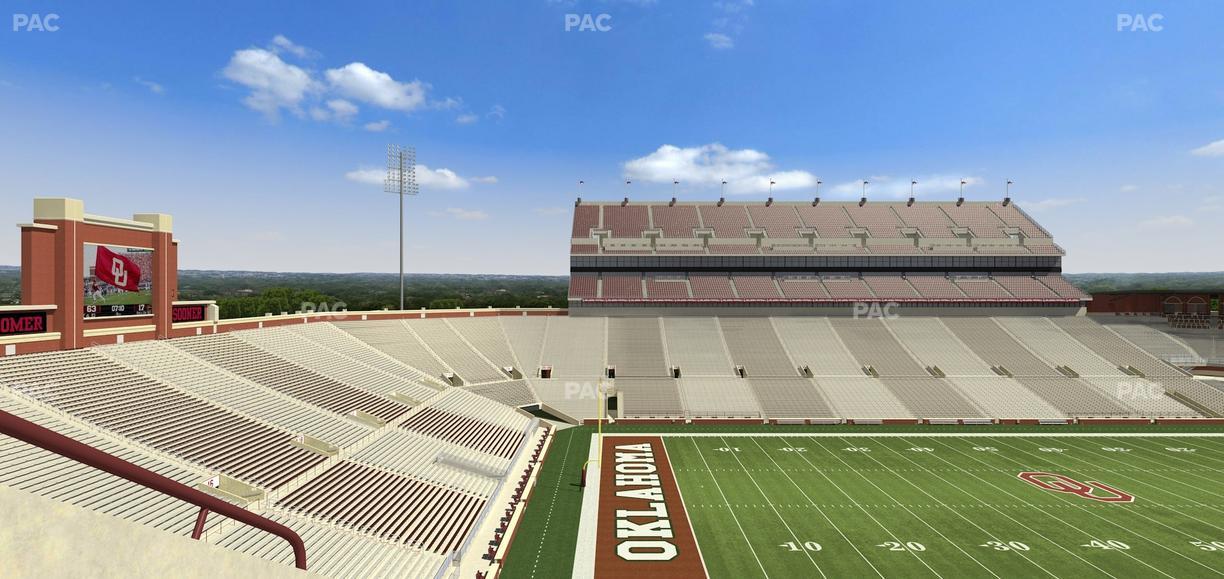 Gaylord Family Oklahoma Memorial Stadium - Section 109 Seat View