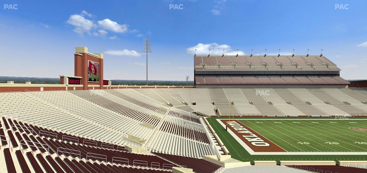 Gaylord Family Oklahoma Memorial Stadium - Section 11 Seat View