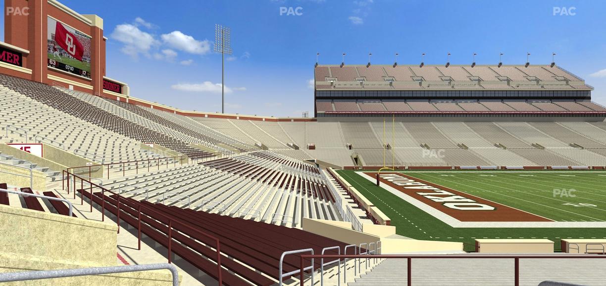 Gaylord Family Oklahoma Memorial Stadium - Section 11 Seat View