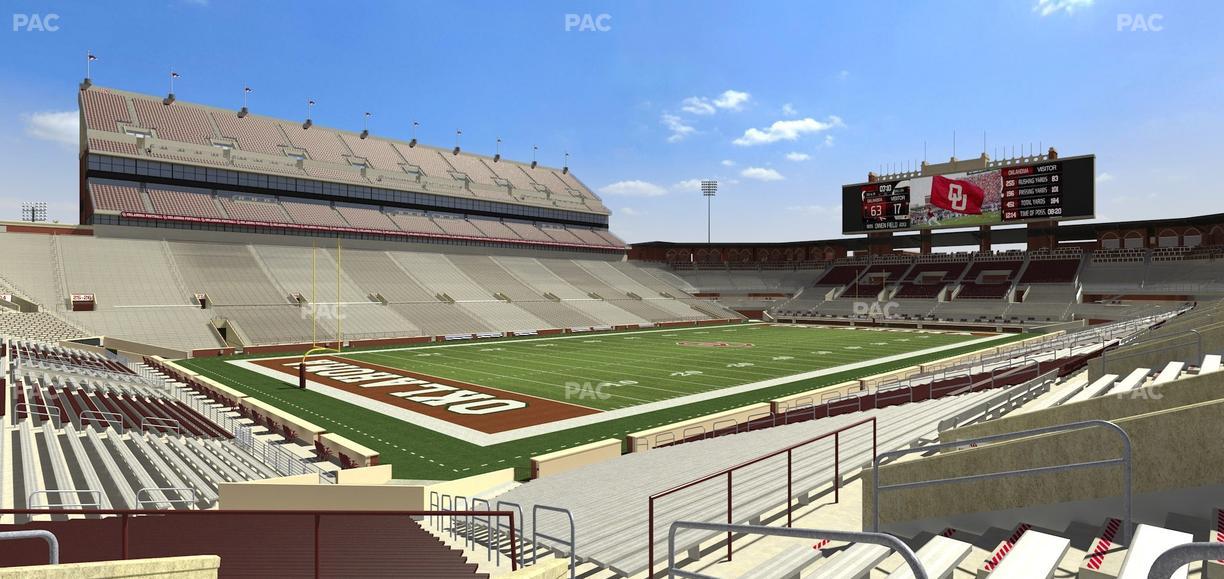 Gaylord Family Oklahoma Memorial Stadium - Section 12 Seat View