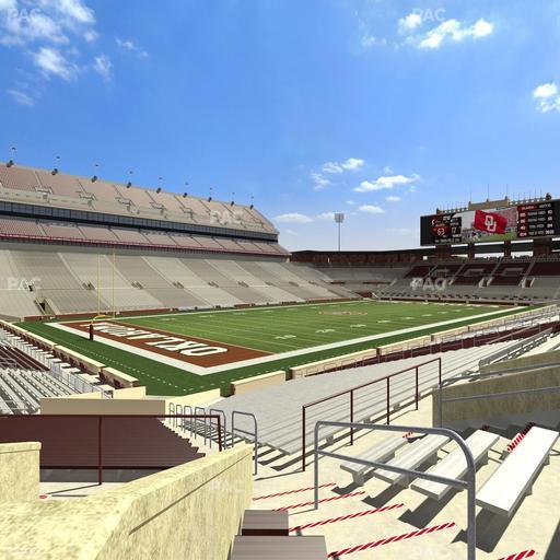 Gaylord Family Oklahoma Memorial Stadium - Section 12 Seat View