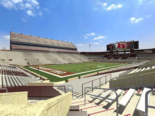 Gaylord Family Oklahoma Memorial Stadium - Section 12 Seat View