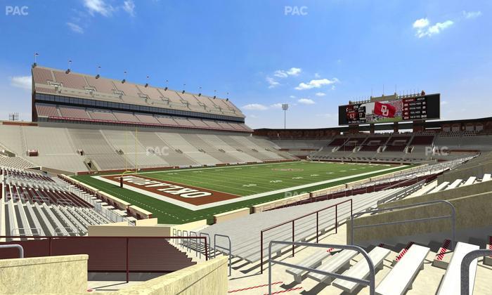 Gaylord Family Oklahoma Memorial Stadium - Section 12 Seat View