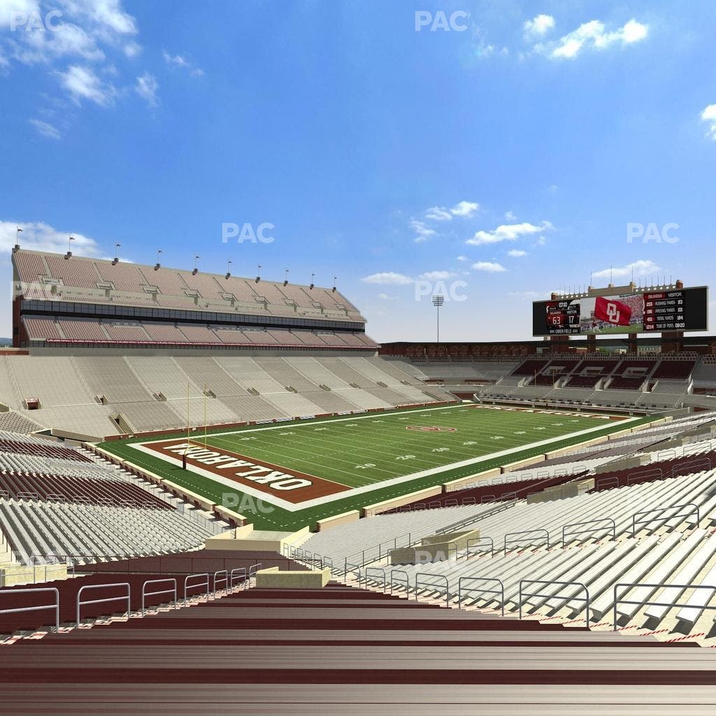 Gaylord Family Oklahoma Memorial Stadium - Section 12 Seat View