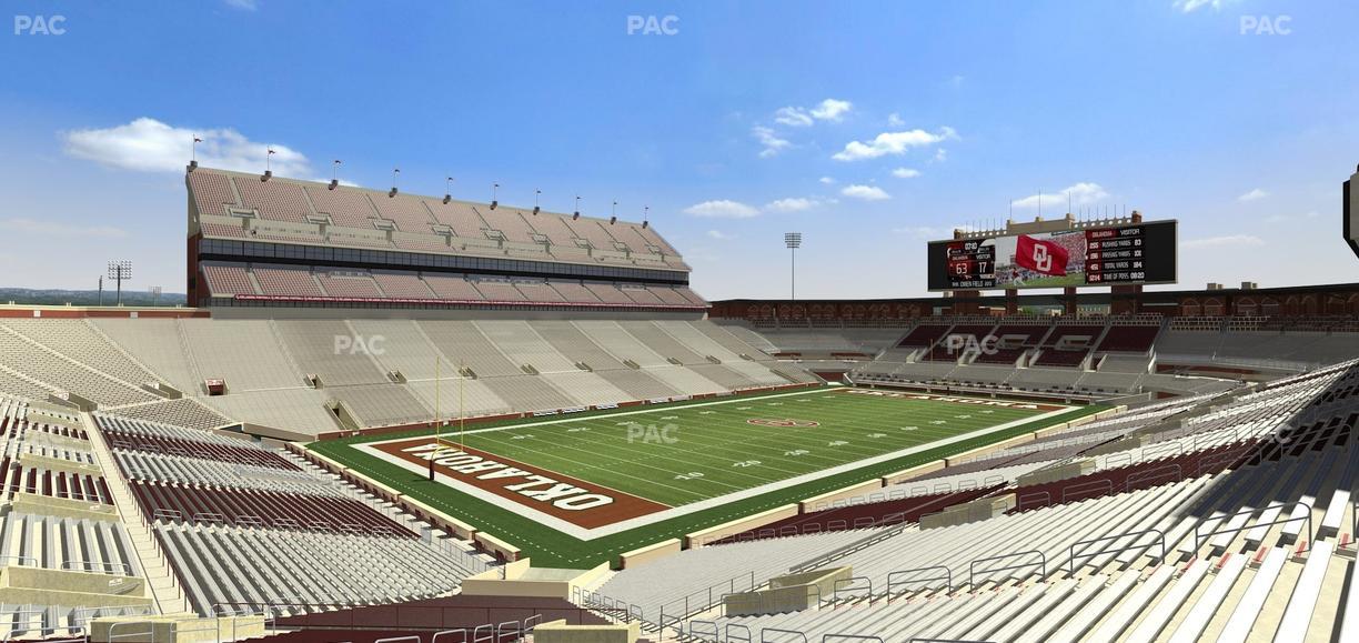 Gaylord Family Oklahoma Memorial Stadium - Section 12 Seat View