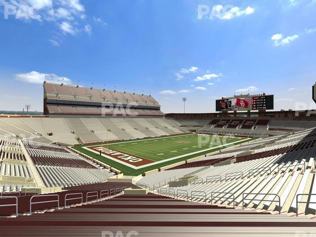 Gaylord Family Oklahoma Memorial Stadium - Section 12 Seat View