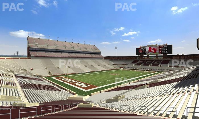 Gaylord Family Oklahoma Memorial Stadium - Section 12 Seat View