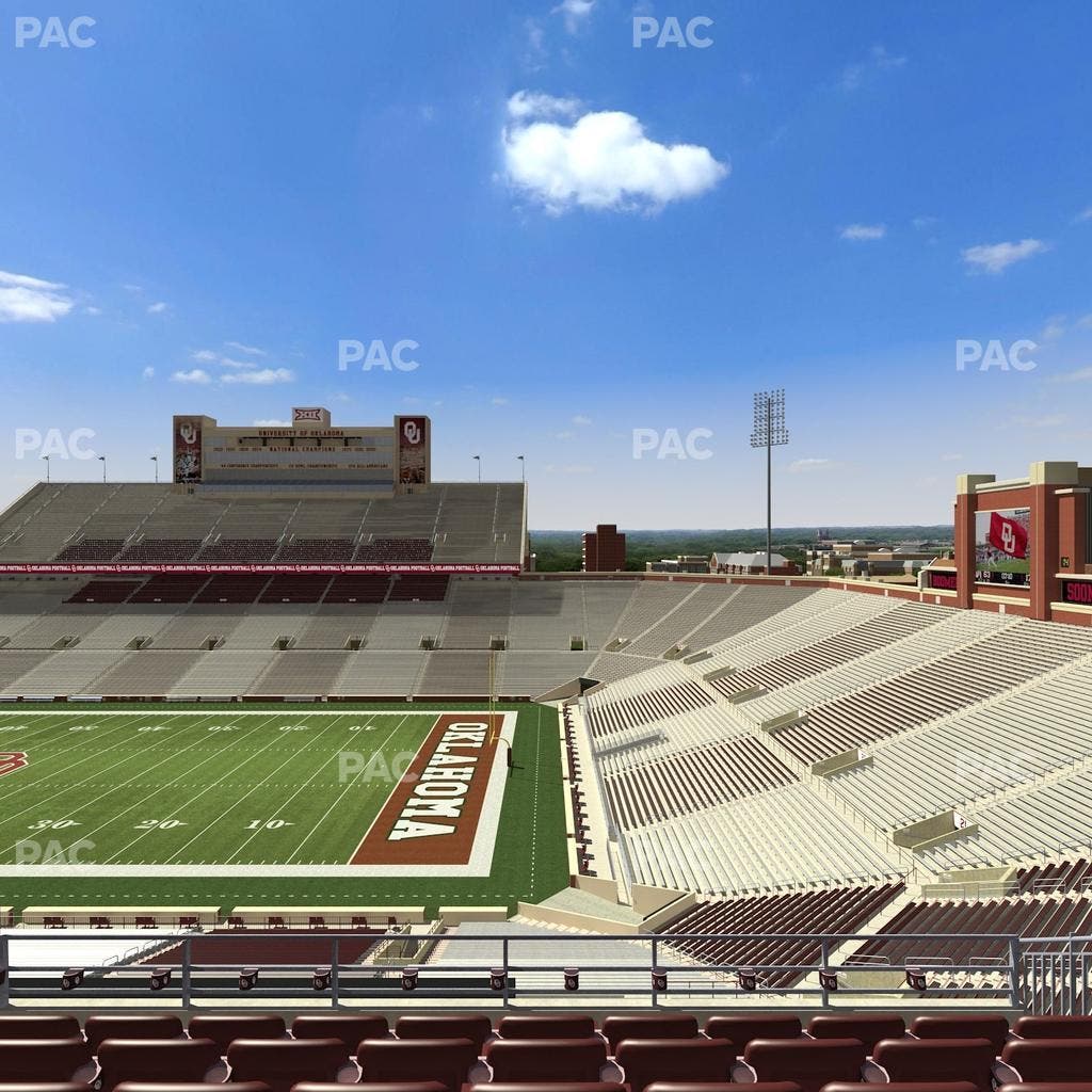 Gaylord Family Oklahoma Memorial Stadium - Section 124 Seat View