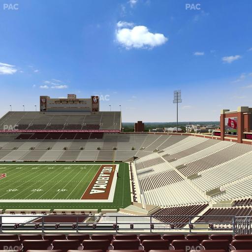 Gaylord Family Oklahoma Memorial Stadium - Section 124 Seat View
