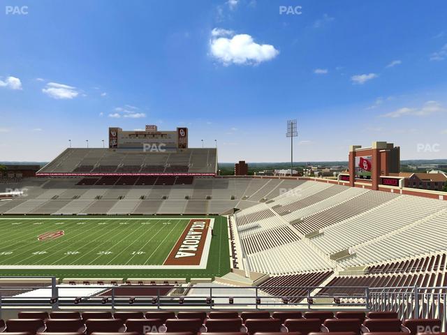 Gaylord Family Oklahoma Memorial Stadium - Section 124 Seat View