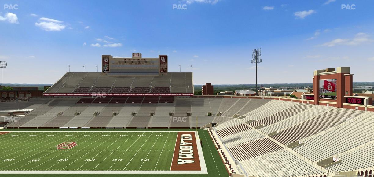 Gaylord Family Oklahoma Memorial Stadium - Section 125 Seat View