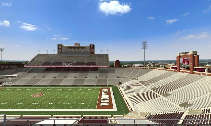 Gaylord Family Oklahoma Memorial Stadium - Section 125 Seat View