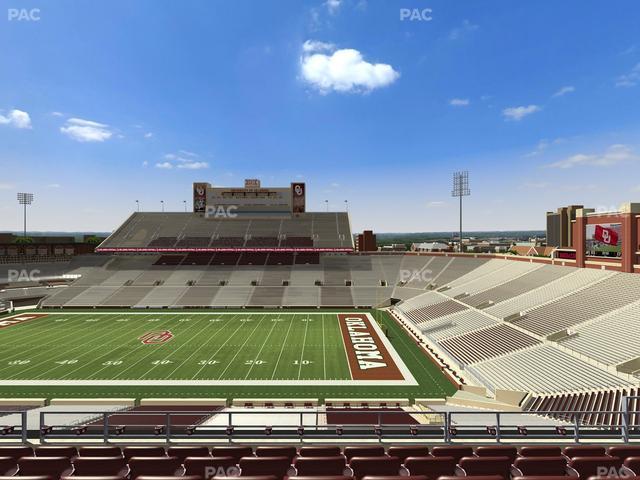 Gaylord Family Oklahoma Memorial Stadium - Section 126 Seat View