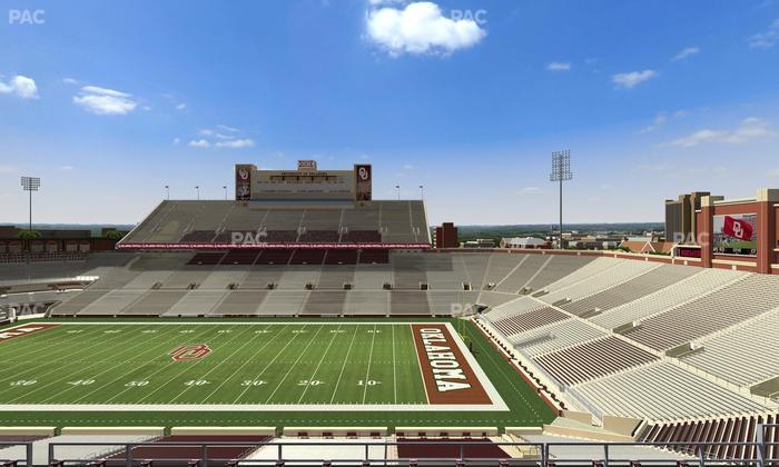 Gaylord Family Oklahoma Memorial Stadium - Section 126 Seat View