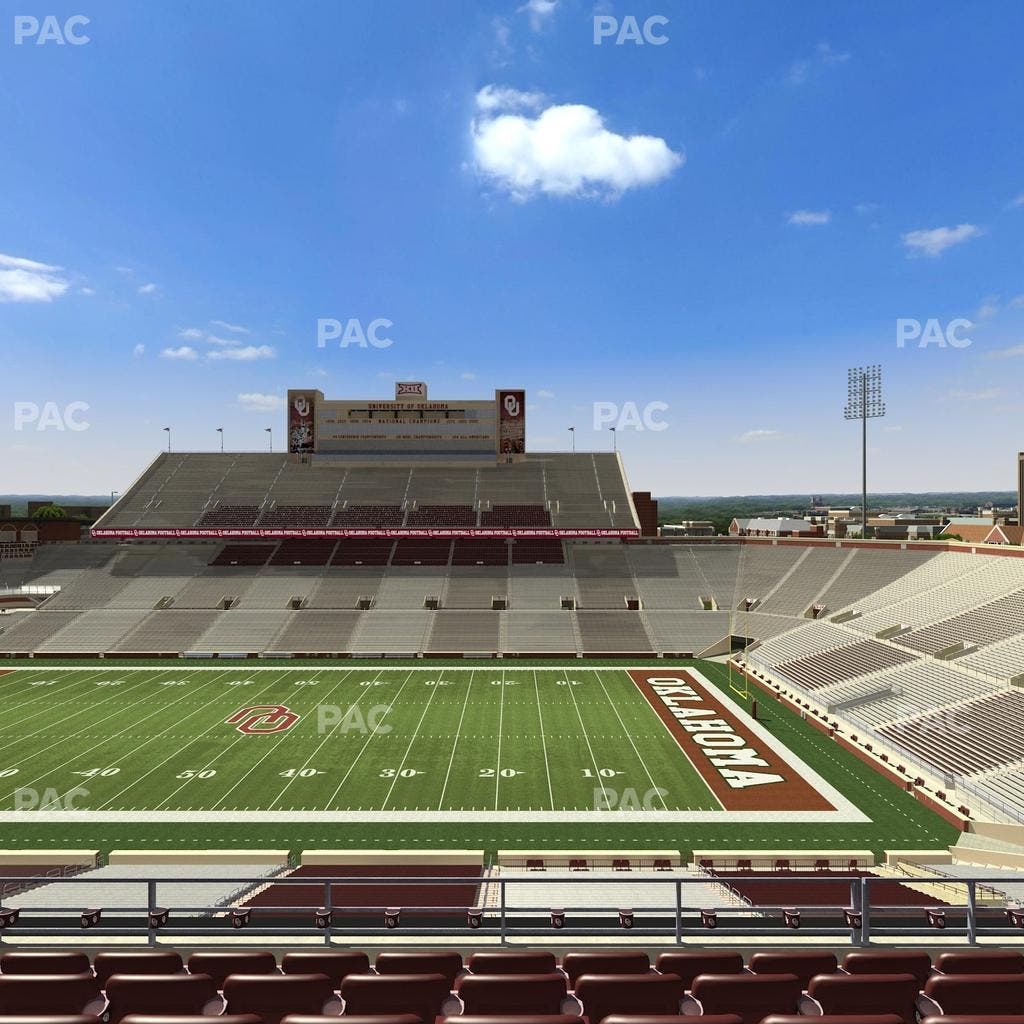 Gaylord Family Oklahoma Memorial Stadium - Section 127 Seat View