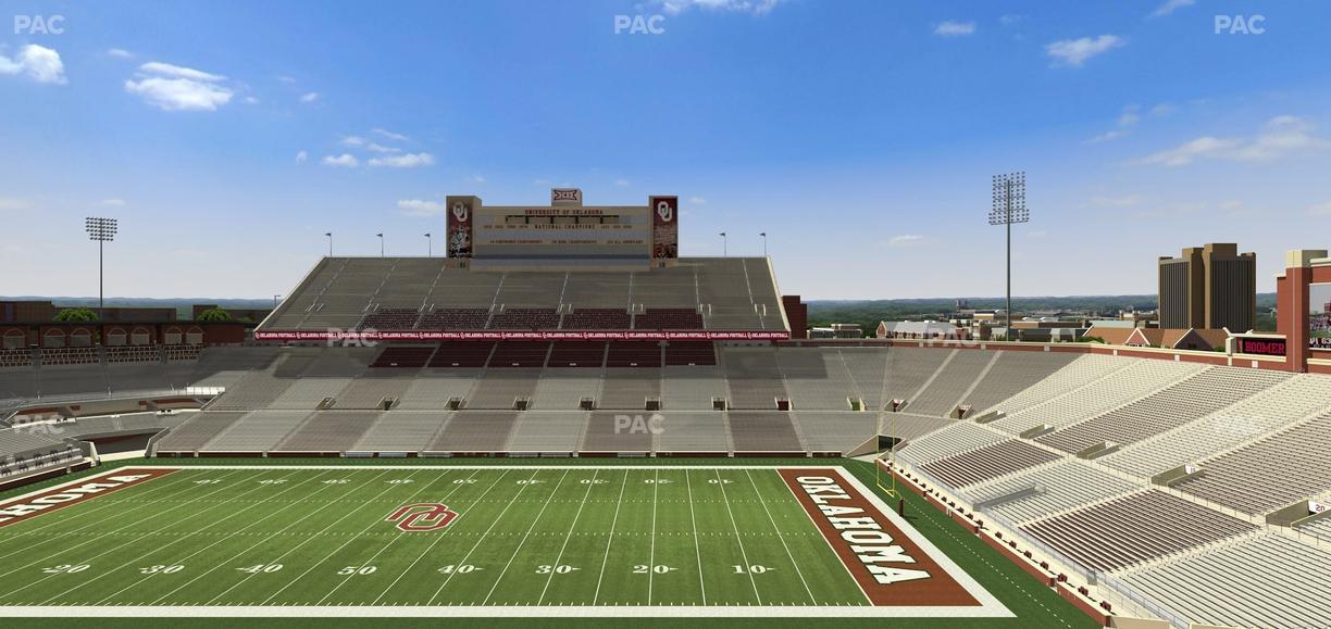 Gaylord Family Oklahoma Memorial Stadium - Section 127 Seat View