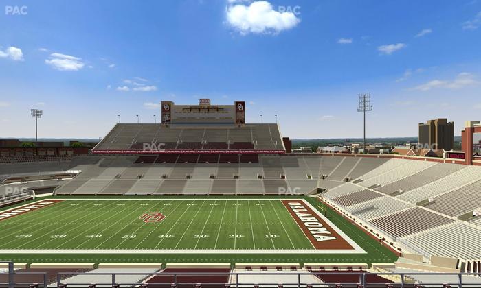 Gaylord Family Oklahoma Memorial Stadium - Section 127 Seat View