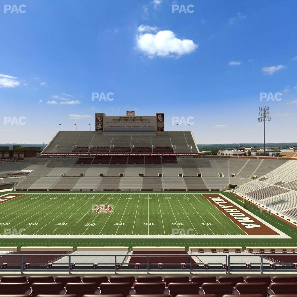 Gaylord Family Oklahoma Memorial Stadium - Section 128 Seat View