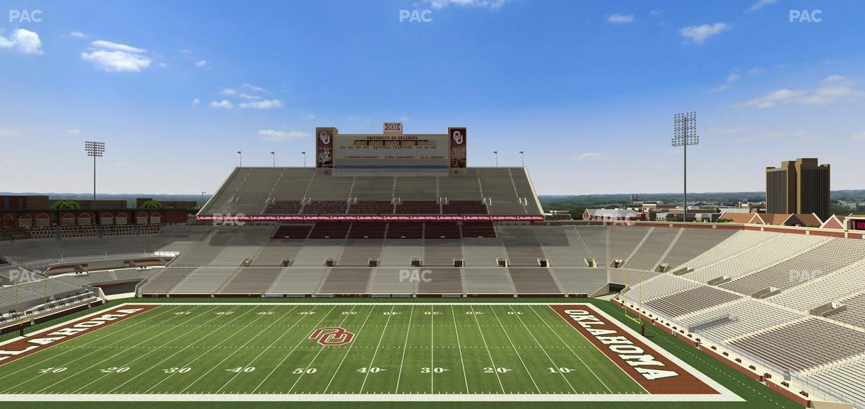 Gaylord Family Oklahoma Memorial Stadium - Section 128 Seat View