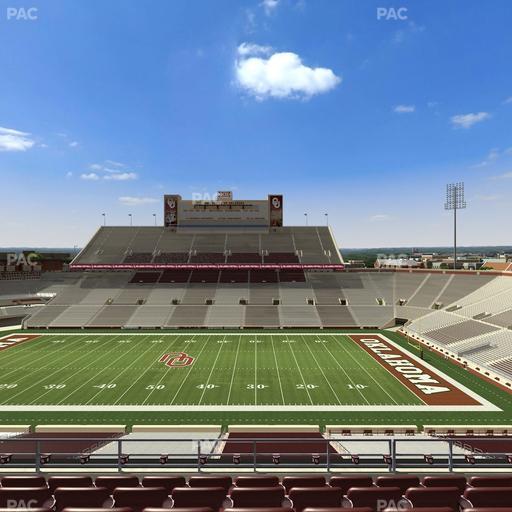 Gaylord Family Oklahoma Memorial Stadium - Section 128 Seat View
