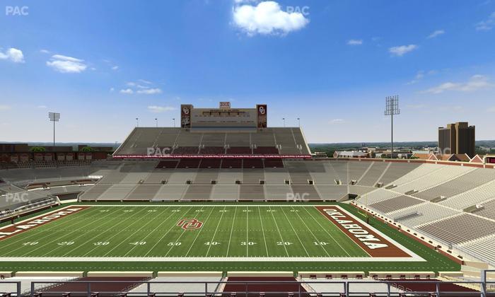 Gaylord Family Oklahoma Memorial Stadium - Section 128 Seat View