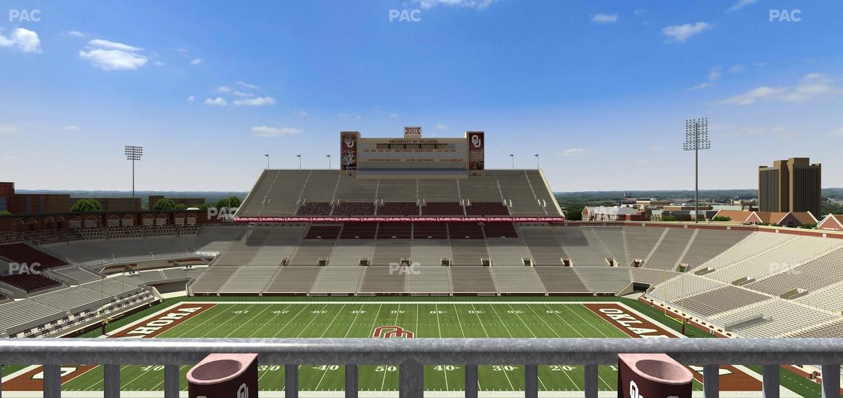 Gaylord Family Oklahoma Memorial Stadium - Section 129 Seat View